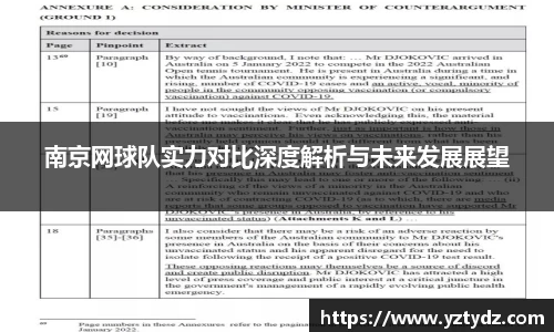 南京网球队实力对比深度解析与未来发展展望